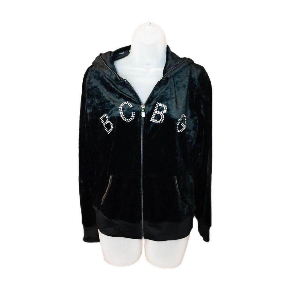 BCBG Max Azria Y2K Velour Tracksuit Jacket